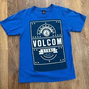 Y2k Volcom Blue Graphic Tee
